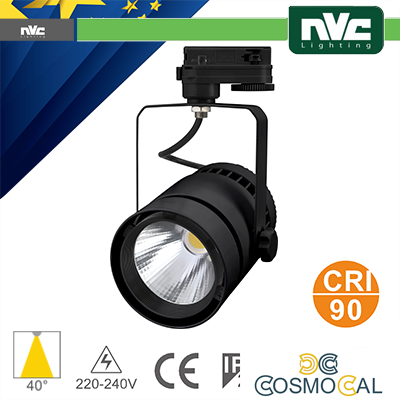 Proiettore a Binario Trifase - 50W 4000K 3000LM 40° CRI+90
