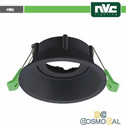 Ghiera orientabile anti abbagliamento foro 90mm NERO