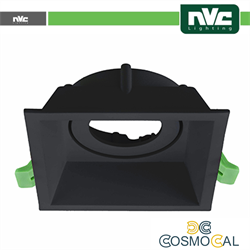 Ghiera orientabile anti abbagliamento foro 90*90mm NERO