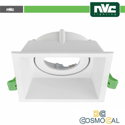 Ghiera orientabile anti abbagliamento foro 90*90mm BIANCO