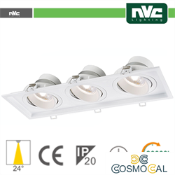 Incasso Multi lampada - 27w (3x9w) 4000k 2160lm >24°