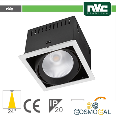 Incasso Multi lampada - 24w(1x24w) 3000k 2100lm>24° CRI90