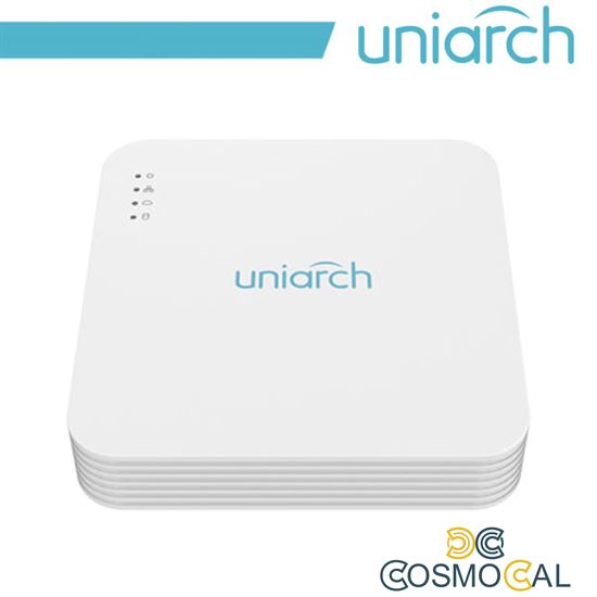 NVR Uniarch 4 Canali 8 Megapixel, 4 Porte PoE