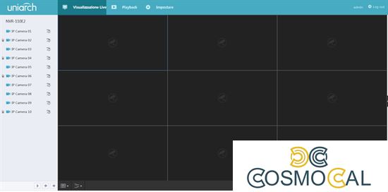 NVR Uniarch 10 Canali 8 Megapixel, senza Poe, SerieE2