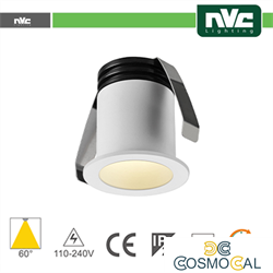 Punto Luce LED 2W 3000K 60° IP20 FORO:35mm