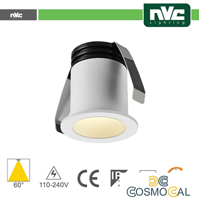 Punto Luce LED 2W 3000K 60° IP20 FORO:35mm
