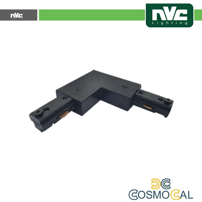 Connettore Forma  L  Binario Monofase - Colore Nero