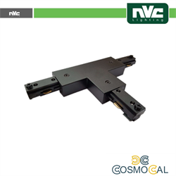 Connettore Forma  T  Binario Monofase - Colore Nero