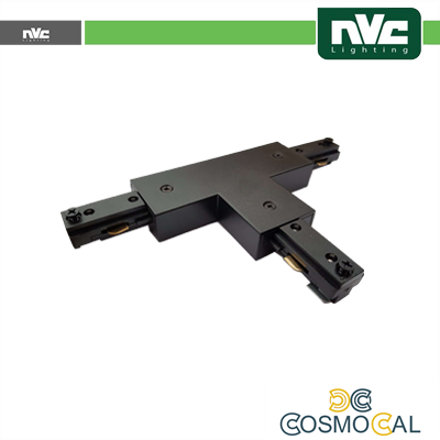 Connettore Forma  T  Binario Monofase - Colore Nero