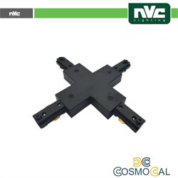 Connettore Forma  X  Binario Monofase - Colore Nero