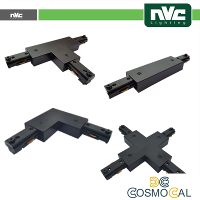 Connettore Forma  X  Binario Monofase - Colore Nero