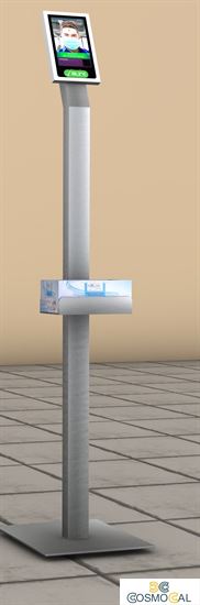 Portaguanti/gel in alluminio per colonnina OET-SFT32-BASE