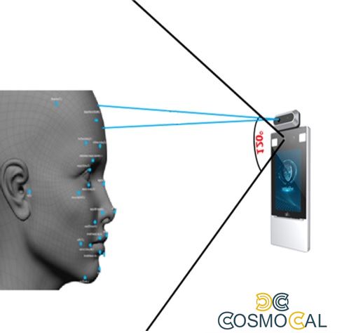 Termoscanner con Terminale controllo accessi e sensore temp.