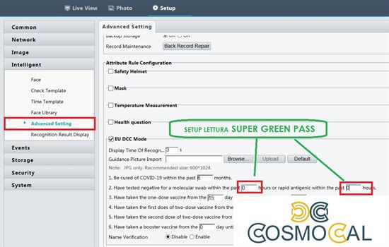 Lettore di green pass EU, da abbinare a Termoscanner OET