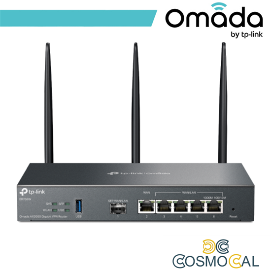 Omada Router VPN Multi WAN - Wi-Fi 6 AX3000 - ER706W