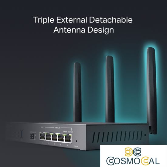 Omada Router VPN Multi WAN - Wi-Fi 6 AX3000 - ER706W