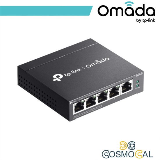 Omada Switch Easy Managed 5 porte Gigabit con 4 porte PoE+ - ES2