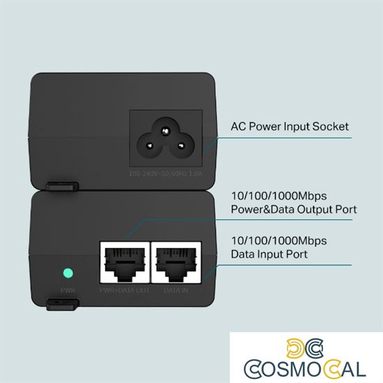 Omada Injector PoE+ IEEE802.3af/at - POE160S