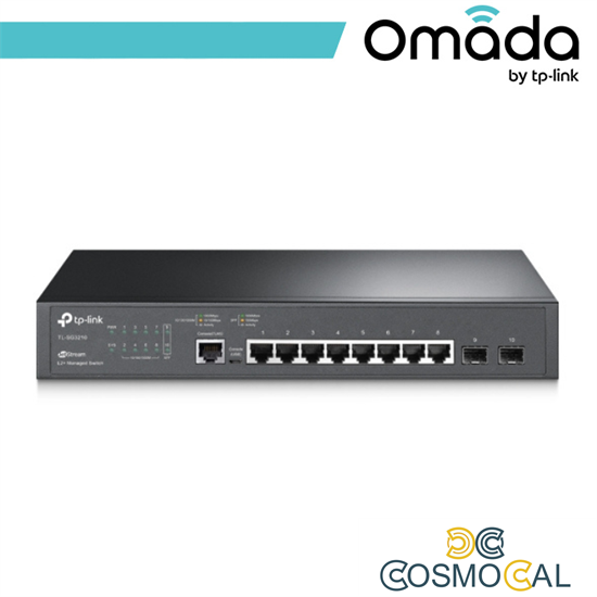 Omada Switch Managed L2+ con 8 Porte Gigabit e 2 Slot SFP - SG32
