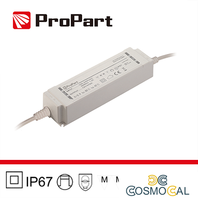 Alimentatore IP67 24V 60W 2.5A Size:163*43*33mm