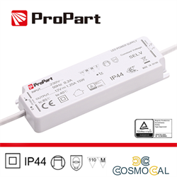 Alimentatore IP44 24V 30W 1.25A Size:158x51x18mm