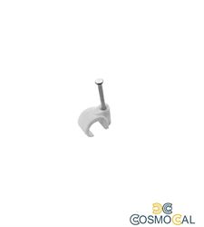 Clip con chiodini con fermacavo a uncino 5-7mm 100pz