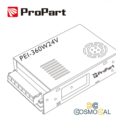 Alimentatore Scatolato IP20 24V 360W 15A Size:215x113x49mm