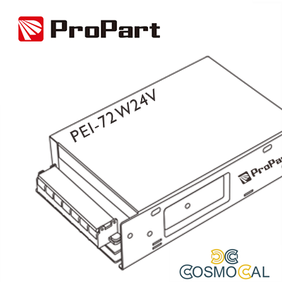 Alimentatore Scatolato IP20 24V 72W 3A Size:130*98*40mm