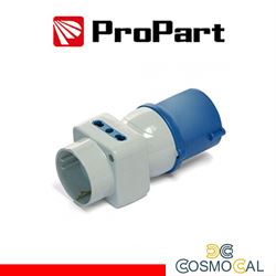Adattatore triplo Spina ind.16A 2P+T 220-250V-Schuk/Bip IP44