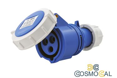 Presa Mobile Diritta Indust. CEE 16A-6h 2P+T 220-250V IP67