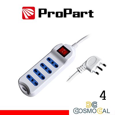 Multipresa 4pos bipasso spina16A +interr.