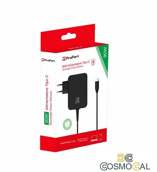 Alimentatore GaN Type C 90W nero