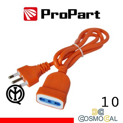 Prolunga lineare bipasso rinforzata 10metri spina16A