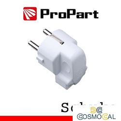 Spina schuko 90° polybag