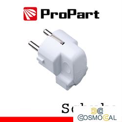 Spina schuko 90° polybag