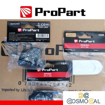 Presa 10/16A 2P+T polybag