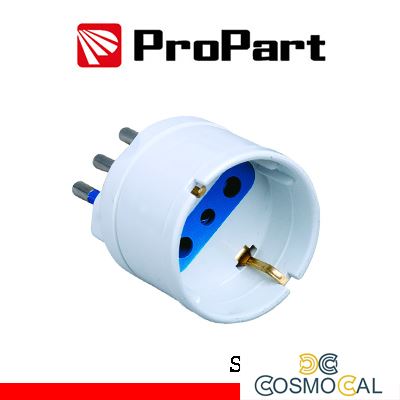 Adattatore schuko spina10A polybag