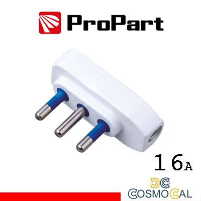 Spina 16A 2P+T piatta polybag