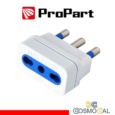 Adattatore bipasso spina16A