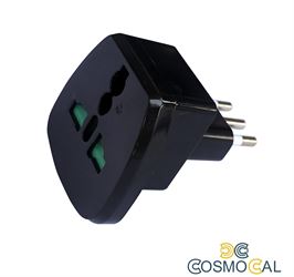 Adattatore universale spina 10A nero