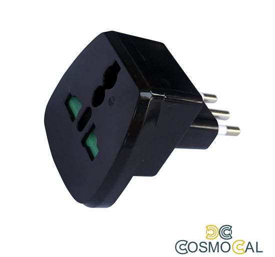 Adattatore universale spina 10A nero
