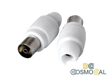 Presa antenna TV 75 Î© 9.5mm new - 2 pezzi