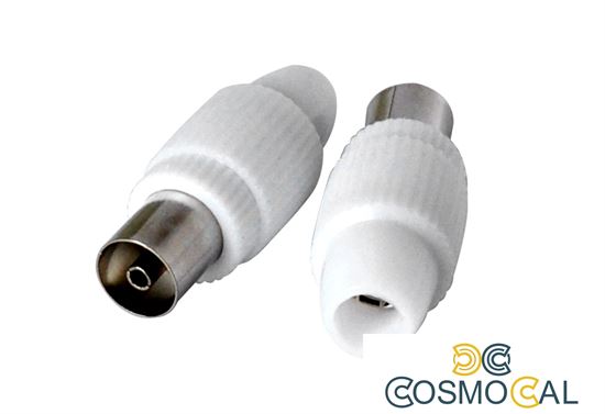 Presa antenna TV 75 Î© 9.5mm new - 2 pezzi