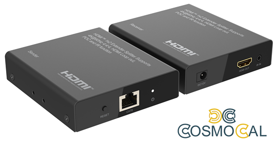 Kit TX-RX Extender HDMI, 70MT UTP, 4K@60Hz HDR, Loop-out