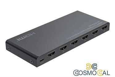 Switch 5x1 HDMI 2.0 18G 4k@60hz HDR, con telecomando IR