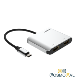 Adattatore da USB-C a 2xHDMI, 4K60Hz , HDR + USB3.0-3.1-3.2
