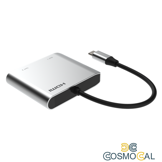 Adattatore da USB-C a 2xHDMI, 4K60Hz , HDR + USB3.0-3.1-3.2