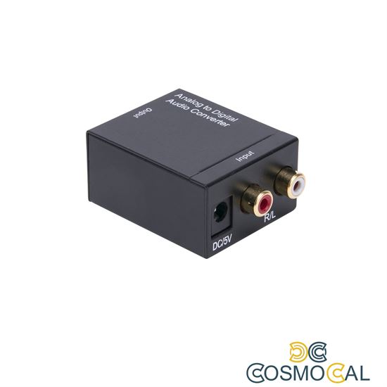 Moni Convertitore audio da Analogico R/L a Digitale/Toslink