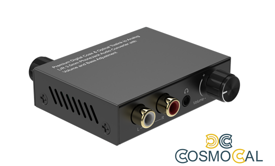 Convertitore Audio da Digitale a Analogico, Volume e Bassi