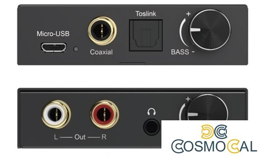 Convertitore Audio da Digitale a Analogico, Volume e Bassi